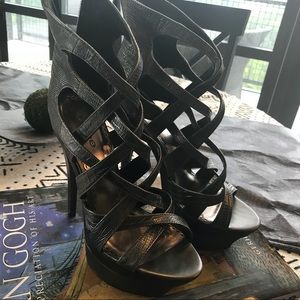 bebe Strappy Platform Sandals